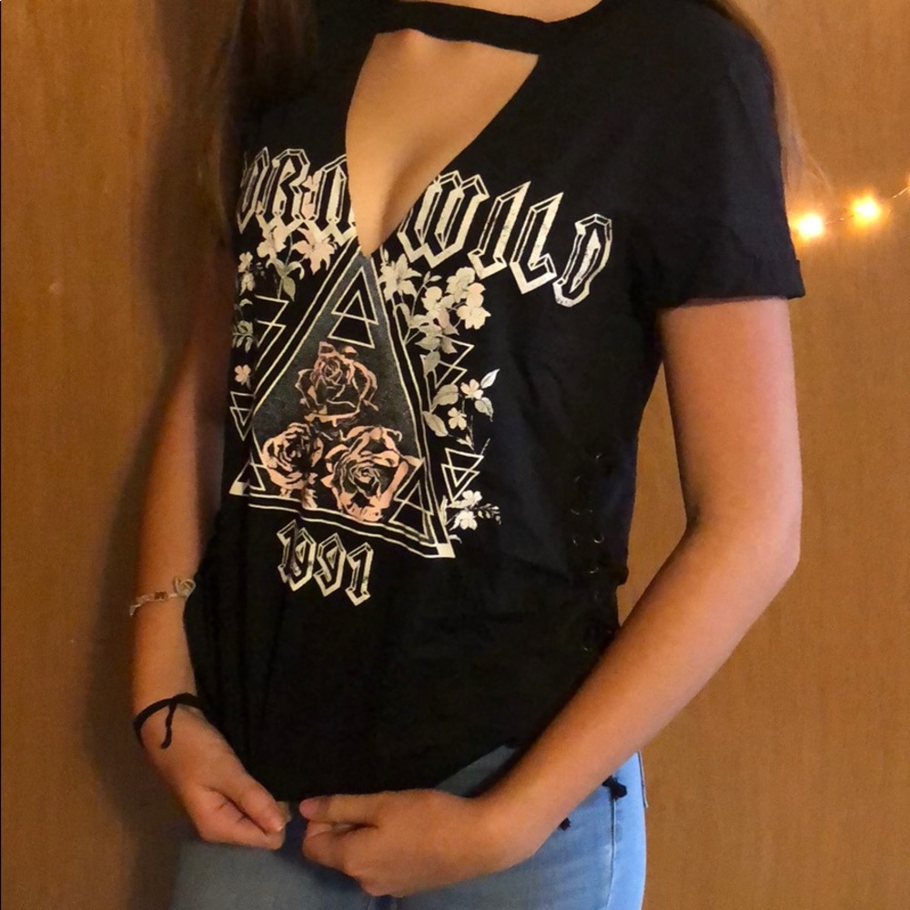 black v neck